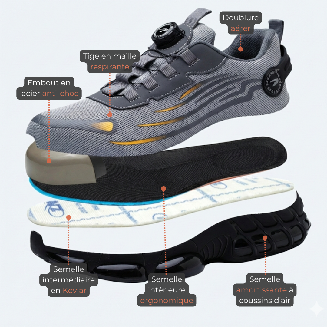 Endure Flex™ — Les chaussures de sécurité que tu oublies que tu portes